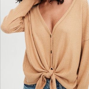 [American Eagle] Waffle Knit Top